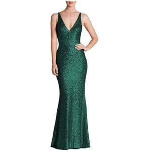 Green Sequin Mermaid Evening Dress